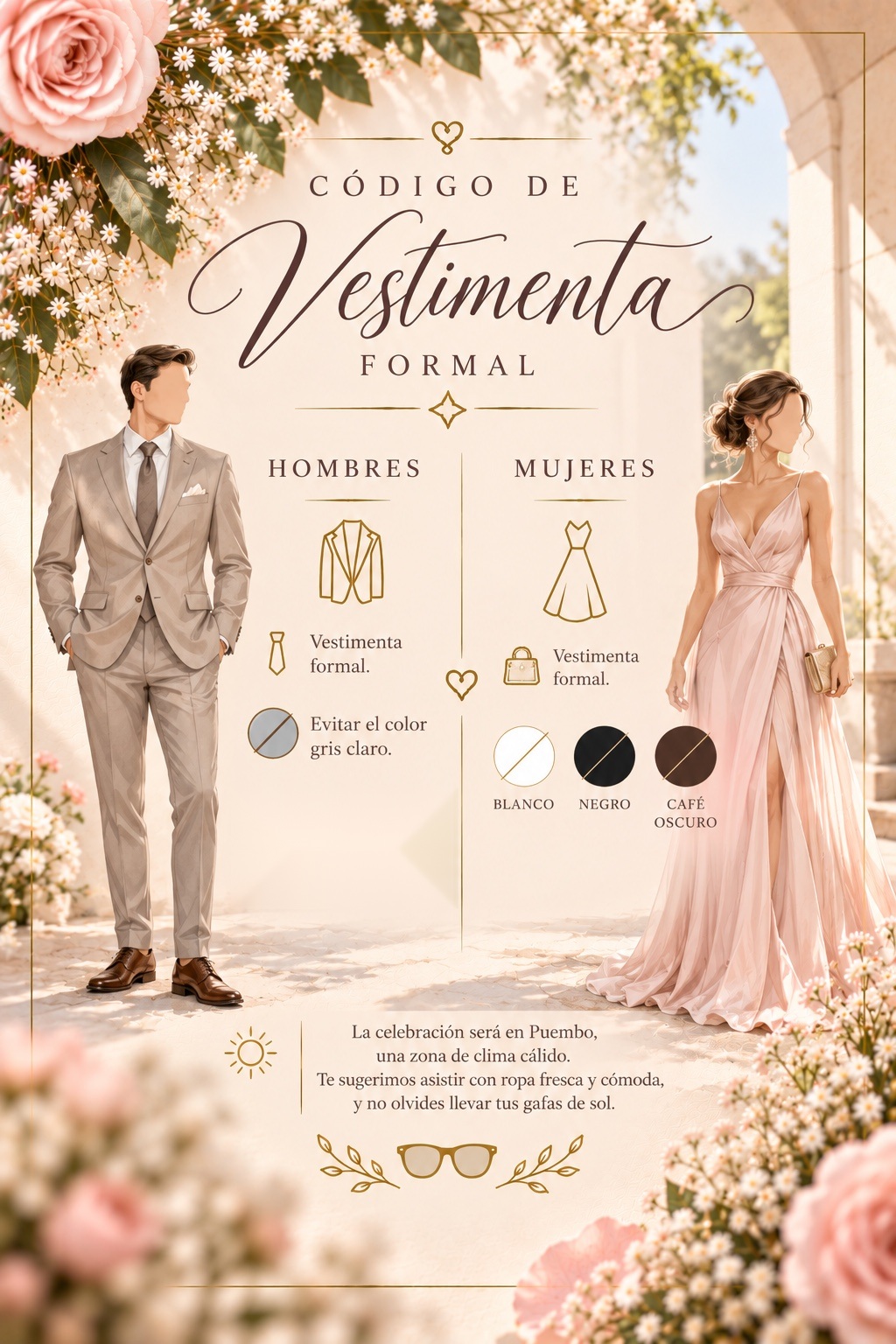 Vestimenta sugerida